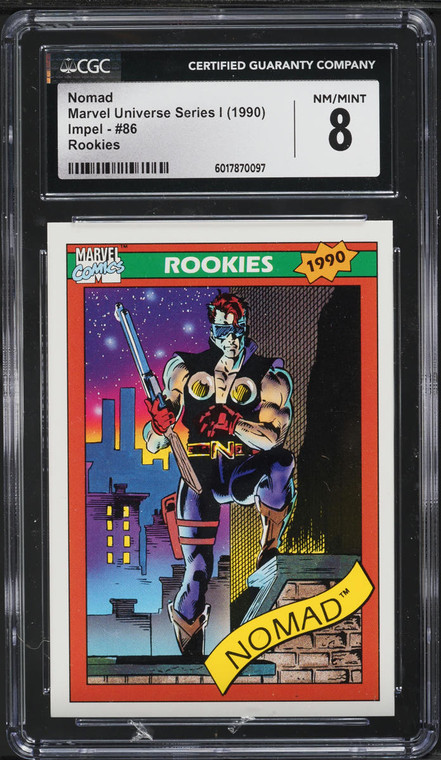 1990 Impel Marvel Universe Series I Rookies Nomad #86 CGC 8 NM-MT