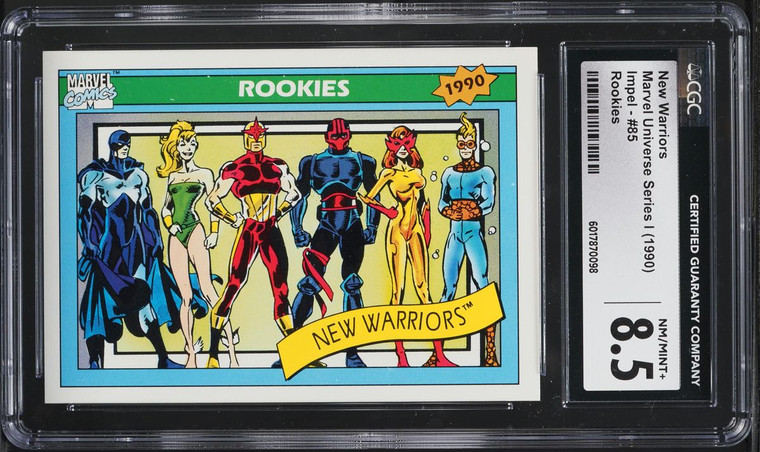 1990 Impel Marvel Universe Series I Rookies New Warriors #85 CGC 8.5 NM-MT+