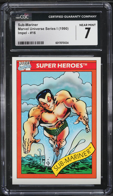 1990 Impel Marvel Universe Series I Sub-Mariner #16 CGC 7 NRMT