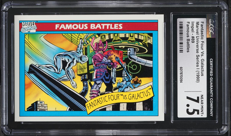 1990 Impel Marvel Universe Famous Battles Fantastic Four Vs Galactus #89 CGC 7.5