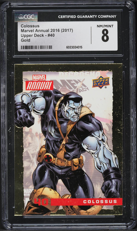 2017 Upper Deck Marvel Annual '16 Gold Colossus #40 CGC 8 NM-MT