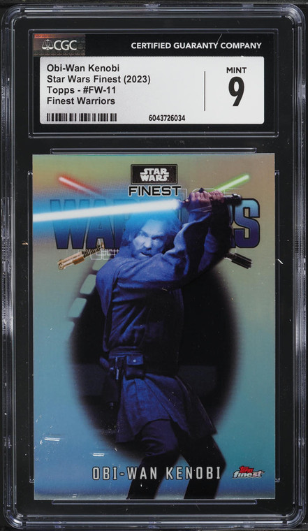 2023 Finest Star Wars Warriors Obi-Wan Kenobi #FW-11 CGC 9 MINT