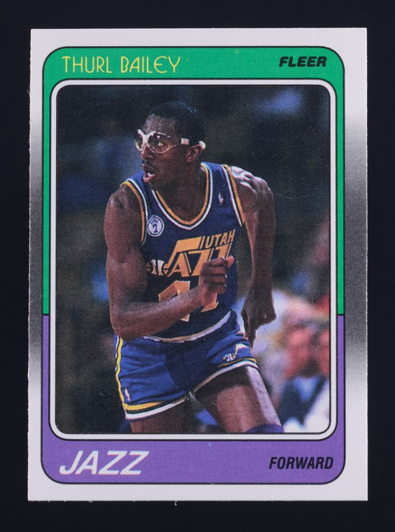 1988 Fleer Basketball Thurl Bailey #111 MBA AUTH