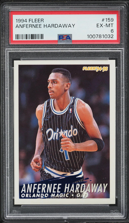 1994 Fleer Basketball Anfernee Hardaway #159 PSA 6 EXMT