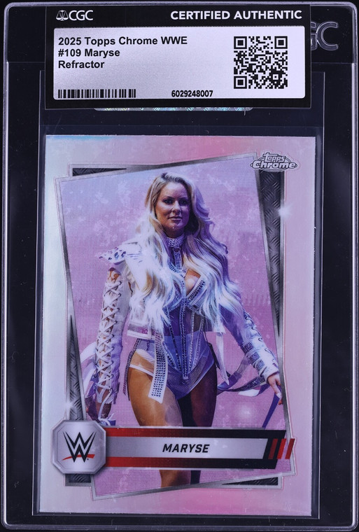 2025 Topps Chrome WWE Refractor Maryse #109 CGC AUTH