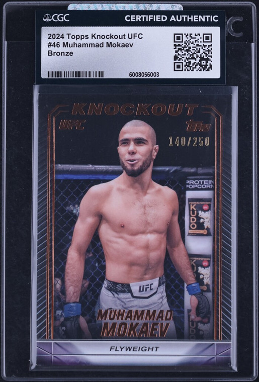 2024 Topps Knockout UFC Bronze Muhammad Mokaev /250 #46 CGC AUTH