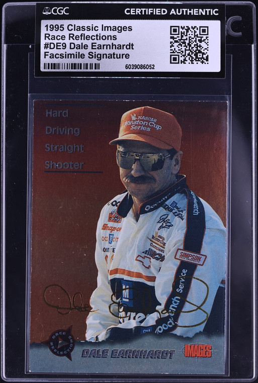 1995 Classic Images Race Reflections Dale Earnhardt /675 #DE9 CGC AUTH