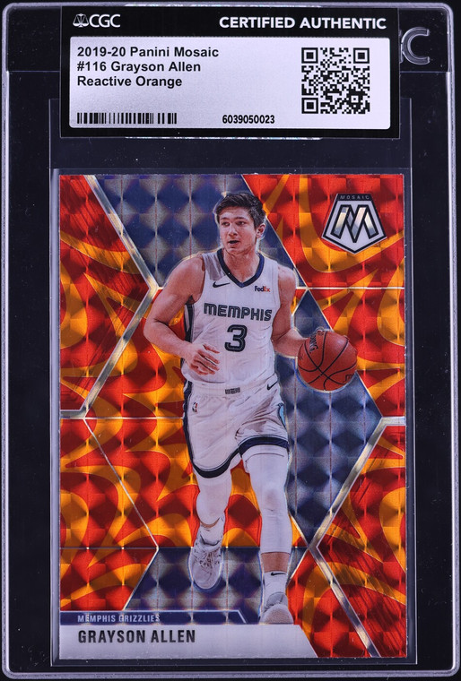 2019 Panini Mosaic Reactive Orange Grayson Allen #116 CGC AUTH