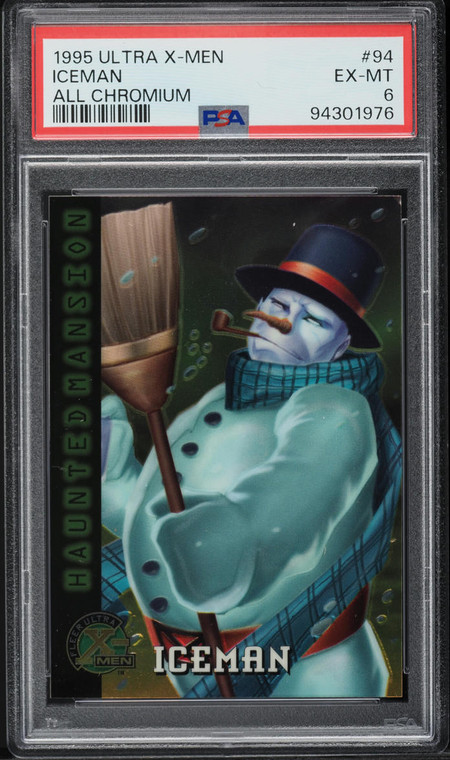 1995 Ultra X-Men Iceman All Chromium #94 PSA 6 EX-MT 1995 Ultra X-Men Iceman All Chromium #94 PSA 6 EX-MT