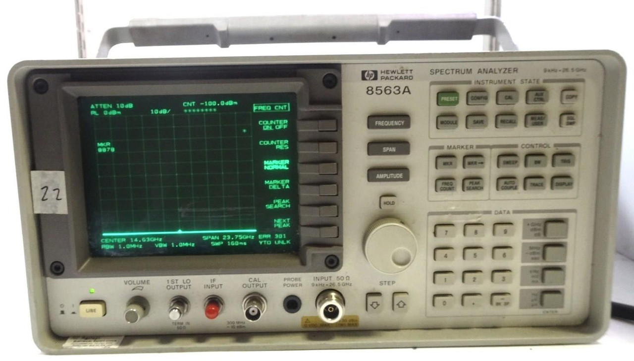 HP - 8563A - Spectrum Analyzer - 9kHz-26.5GHz- Free Shipping-