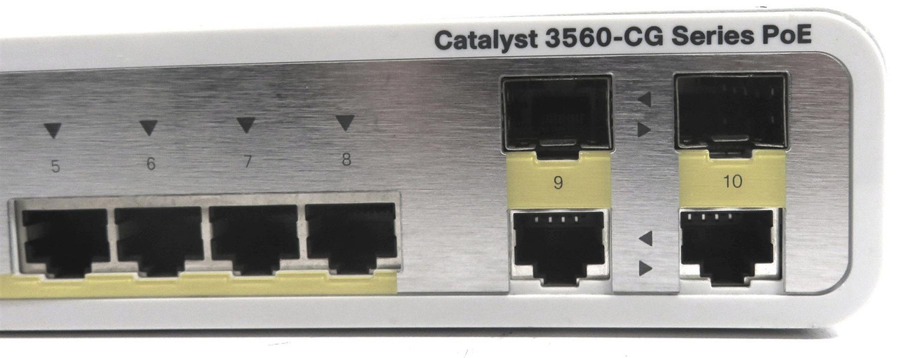 Cisco Catalyst 3560 Compact Network Switch PoE (WS-C3560CG-8PC-S) - Free Shipping