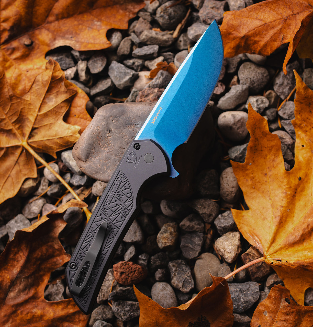 Mordax Sapphire Blue Flipper Knife | Pro-Tech Knives