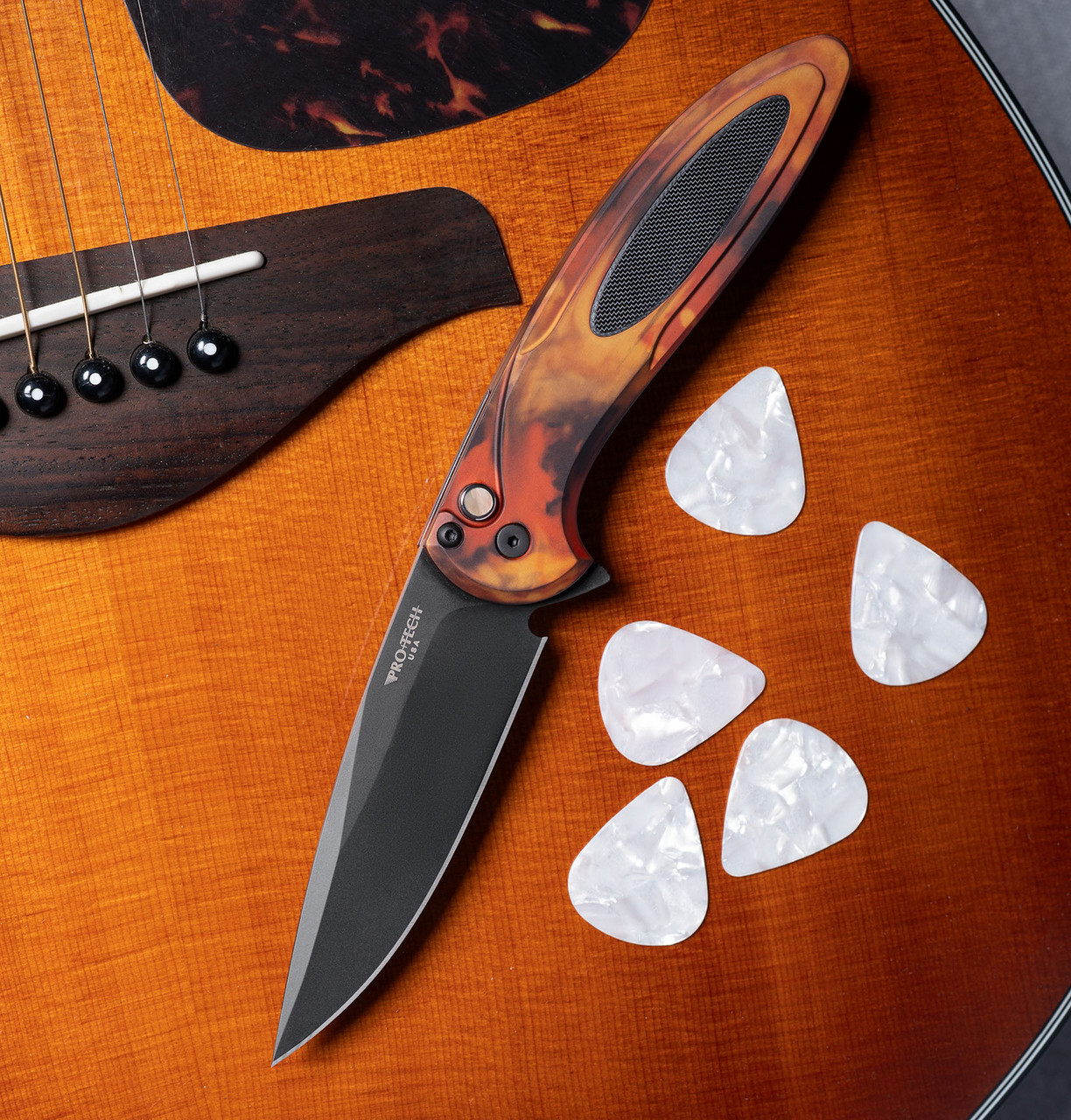 Cambria Del Fuego Flipper Knife | Pro-Tech Knives