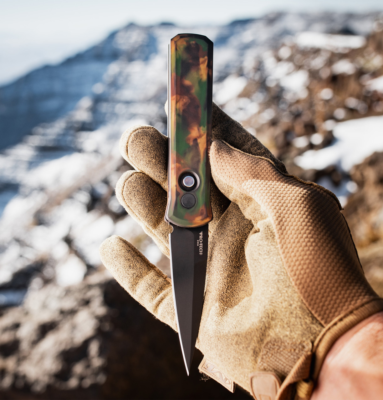 Godson - 721 Left Handed Woodland Knife | Pro-Tech Knives