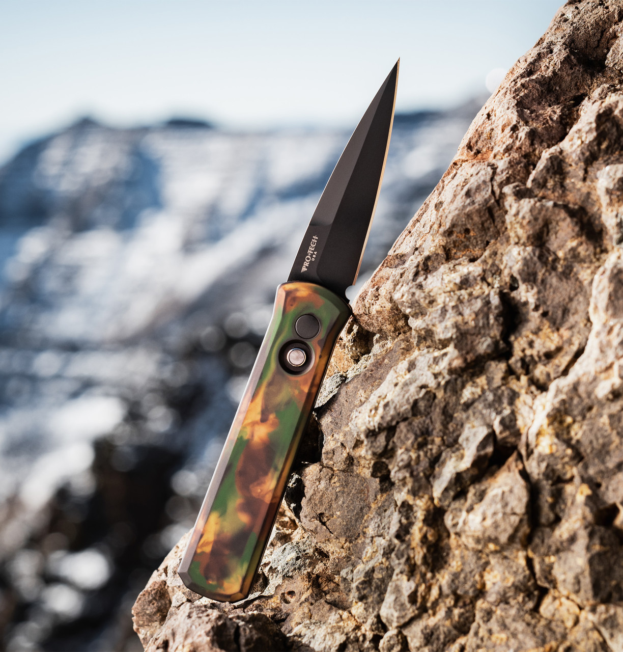 Godson - 721 Left Handed Woodland Knife | Pro-Tech Knives