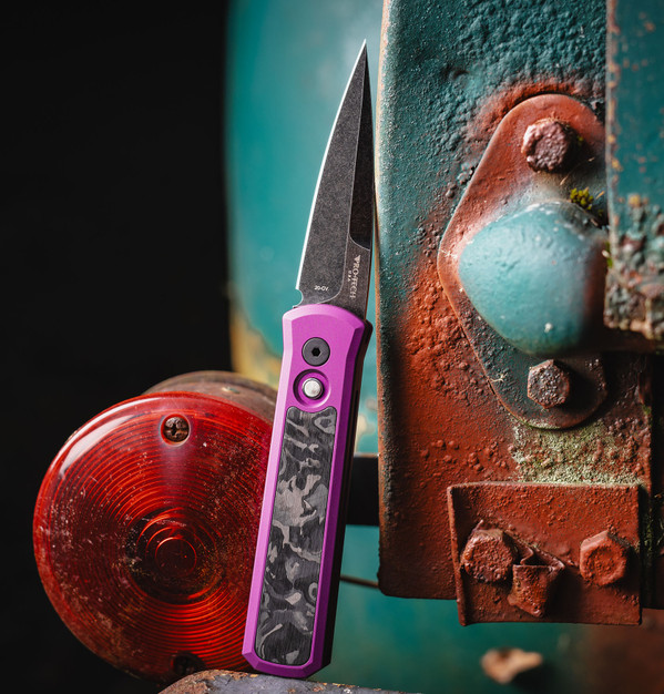 Godson - 7211 Marble Carbonfiber Purple DLC Wash