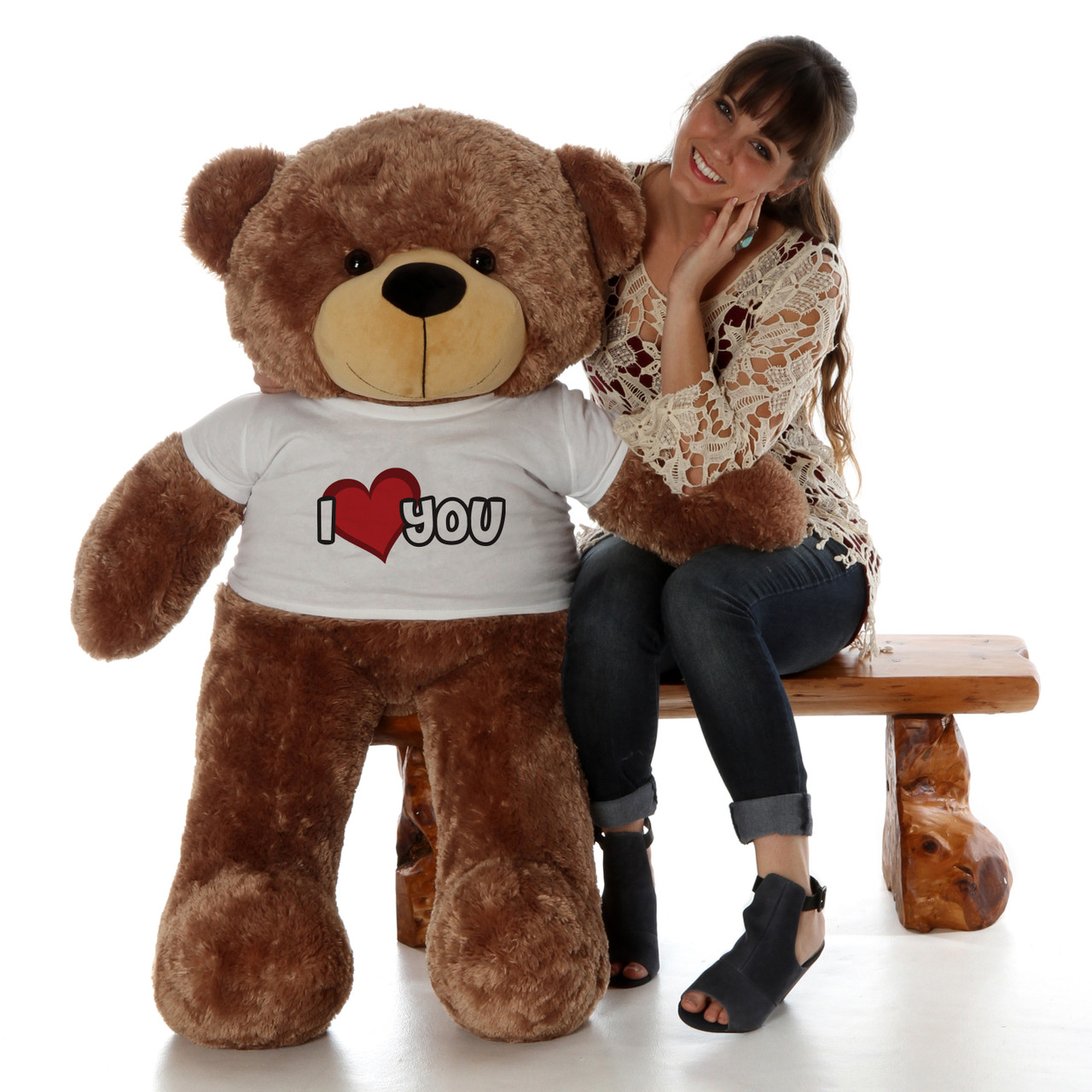 A brown teddy bear. Футболка с плюшевым коричневым медведем. Castle Life Teddy. Popular big Bear.