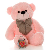 3ft Lady Cuddles Super Soft Huggable, Pink Plush Bear