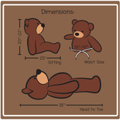 Cuddles 38 Dimensions
