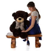 38in Brownie Cuddles Chocolate Brown Teddy Bear