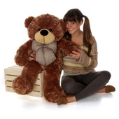 Huge Cute 38in Sunny Cuddles Mocha Brown Teddy Bear