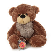 Over 3ft Huge Teddy Bear Snuggly Soft Mocha Brown Fur Sunny Cuddles gift of a lifetime