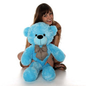 30in Happy Cuddles Blue Teddy Bear Best gift