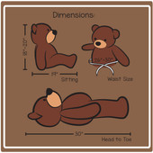 30in cuddles dimensions