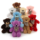 Multi Color 30 in tan Teddy Bears