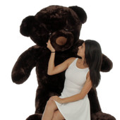 6ft Life Size Giant Teddy Bear Dark Brown Munchkin Chubs