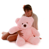 Gigi Chubs Light Rose 30in US Made Giant Teddy Super Adorable