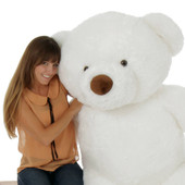 60in Giant Teddy Bear White Sprinkle Chubs