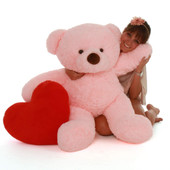 Big Pink Teddy Bear Gigi Chubs 38in