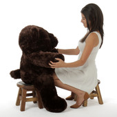 38in Munchkin Chubs Dark Brown Teddy Bear