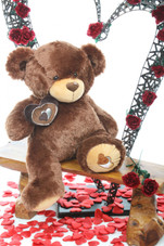 30in Sweetie Pie Big Love hazelnut brown teddy bear