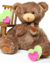 Cheaky Hugs mocha brown teddy bear 45in