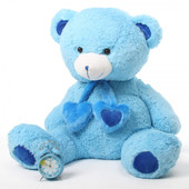 Shorty Hugs blue teddy bear 45in