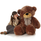 60in Sunny Cuddles Mocha Brown Teddy Bear