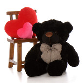 Huge Black Teddy Bear Juju Cuddles 38in