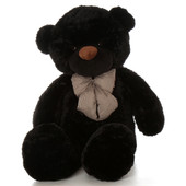 60in Juju Cuddles Black Teddy Bear