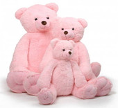 65 inches Darling Tubs Extra Cuddly and Soft Pink Teddy Bear