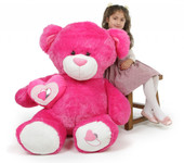 ChaCha Big Love Irresistible Huge Hot Pink Teddy Bear 47 in