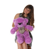 2 feet  Adorable Purple Teddy Bear