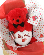 18in Red Teddy Bear Package He Loves Me