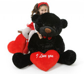 I Love You This Much Bear Hug Care Package with Juju Cuddles Black 48in