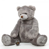 Extra Large Grey Cuddly Plush Teddy Bear 70in Sugar Tubs