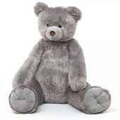 Sugar Tubs Cuddly Grey Plush Teddy Bear 32in
