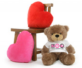 Sunny M Cuddles Mocha Mothers Day Teddy Bear Gift 30in