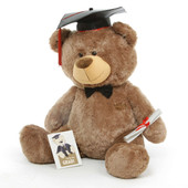 Graduation Teddy Bear with Cap and Diploma