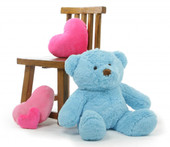 2ft Sky Blue Teddy Bear Sammy Chubs